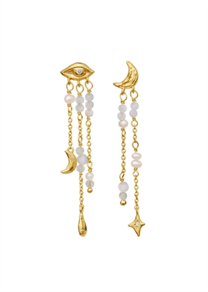Sonata earrings Forgyldt Maanesten 